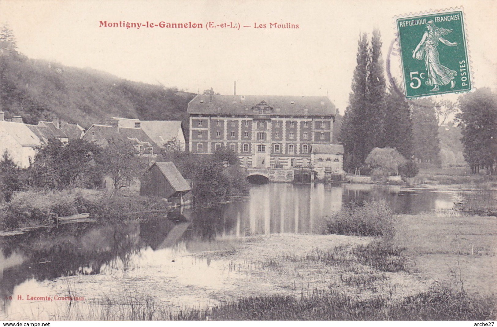 CPA - 28 - MONTIGNY LE GANNELON - Les Moulins - Montigny-sur-Avre