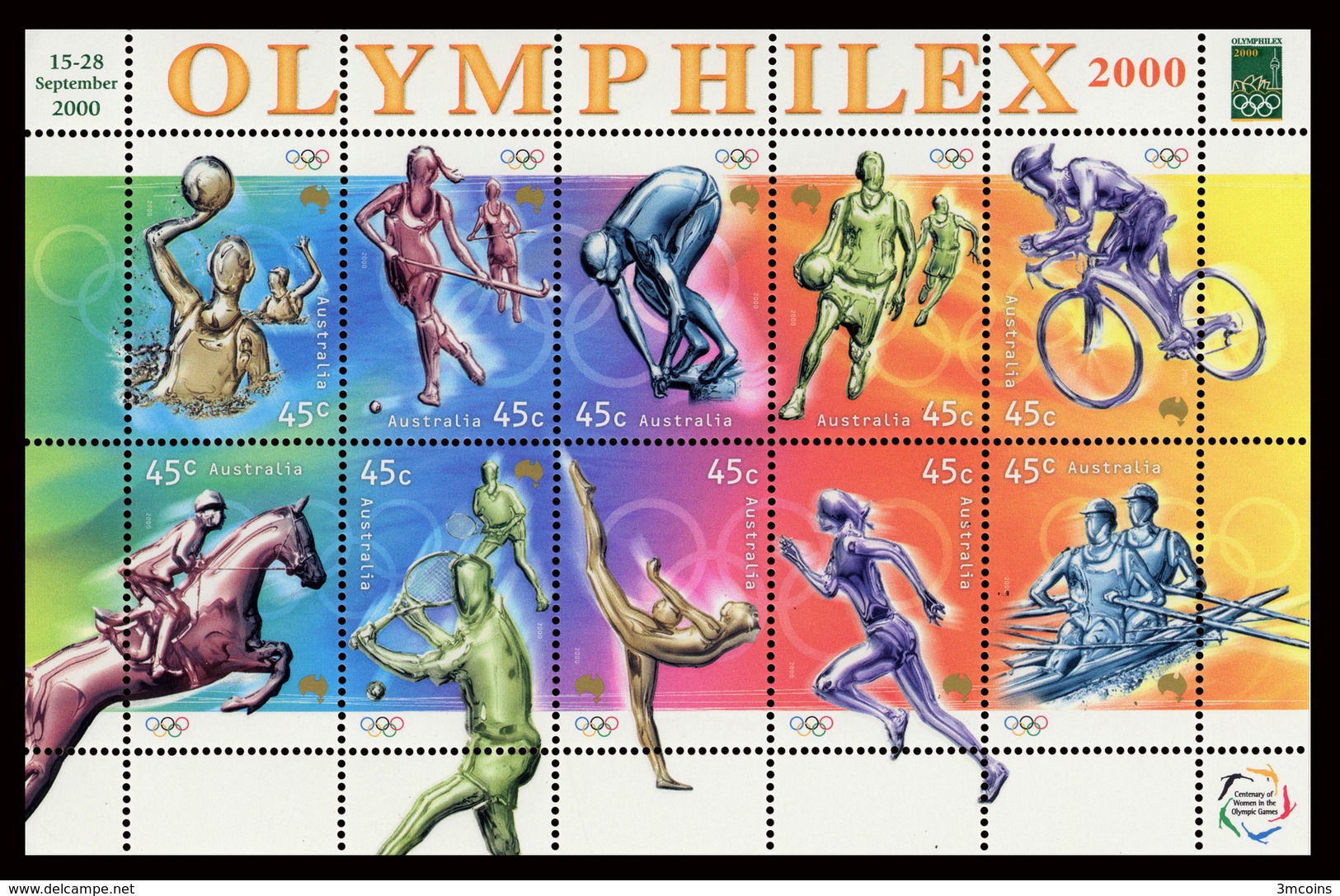 B-397 Sidney Australia, Olympic Games 2004. Olympic Stamps - Block MNH - Autres & Non Classés