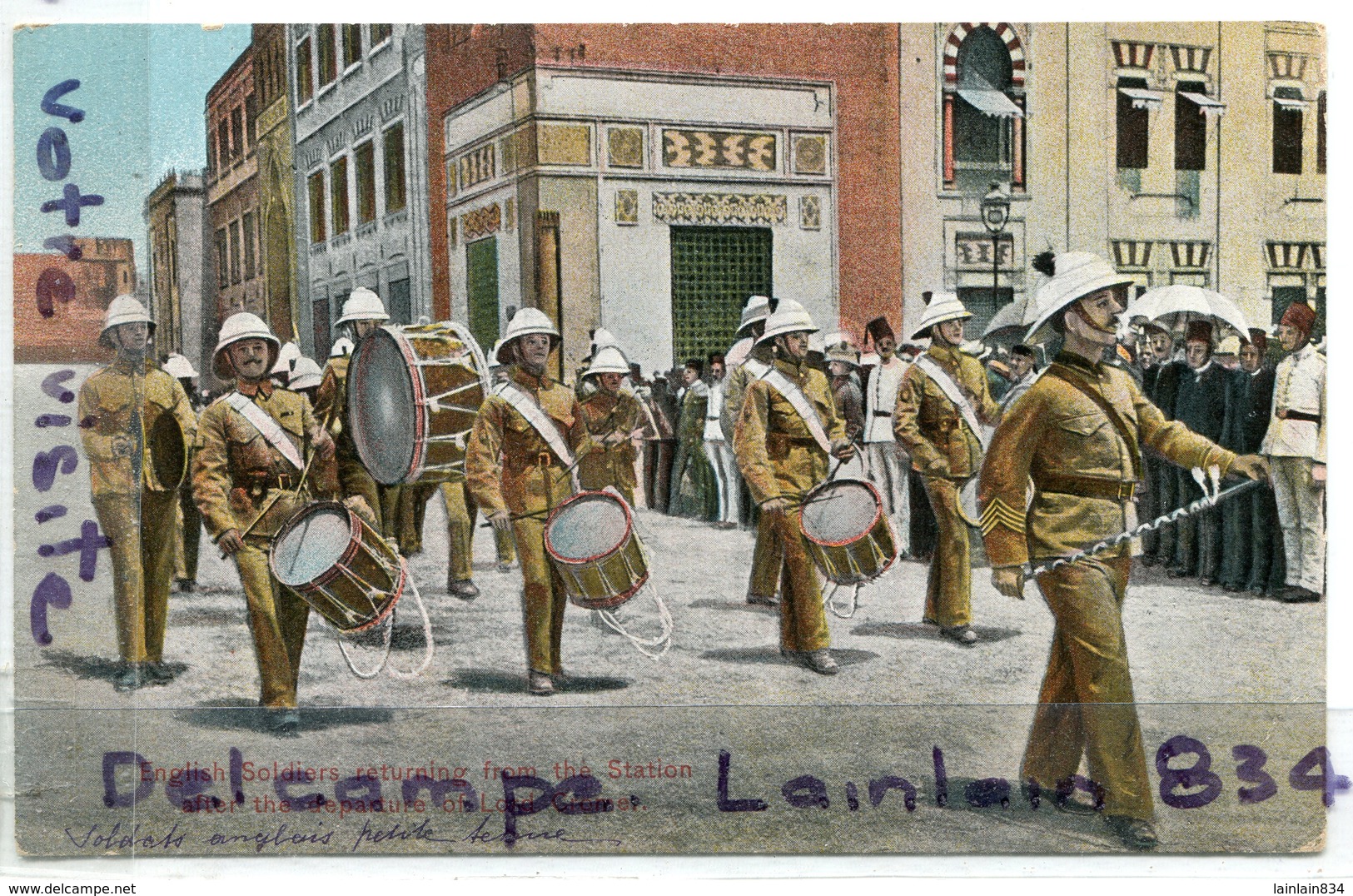 - KAIRO - Le Caire - CAIRO - Fanfare, English Soldiers Returning From The Station, Ancienne, TBE, Scans.. - Cairo