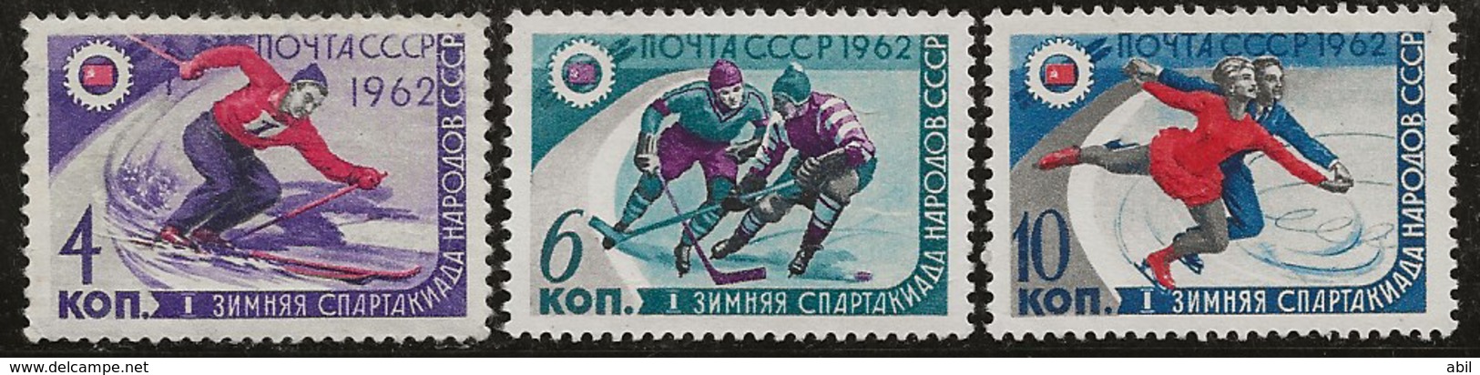 Russie 1962 N° Y&T :  2500 à 2502 ** - Neufs