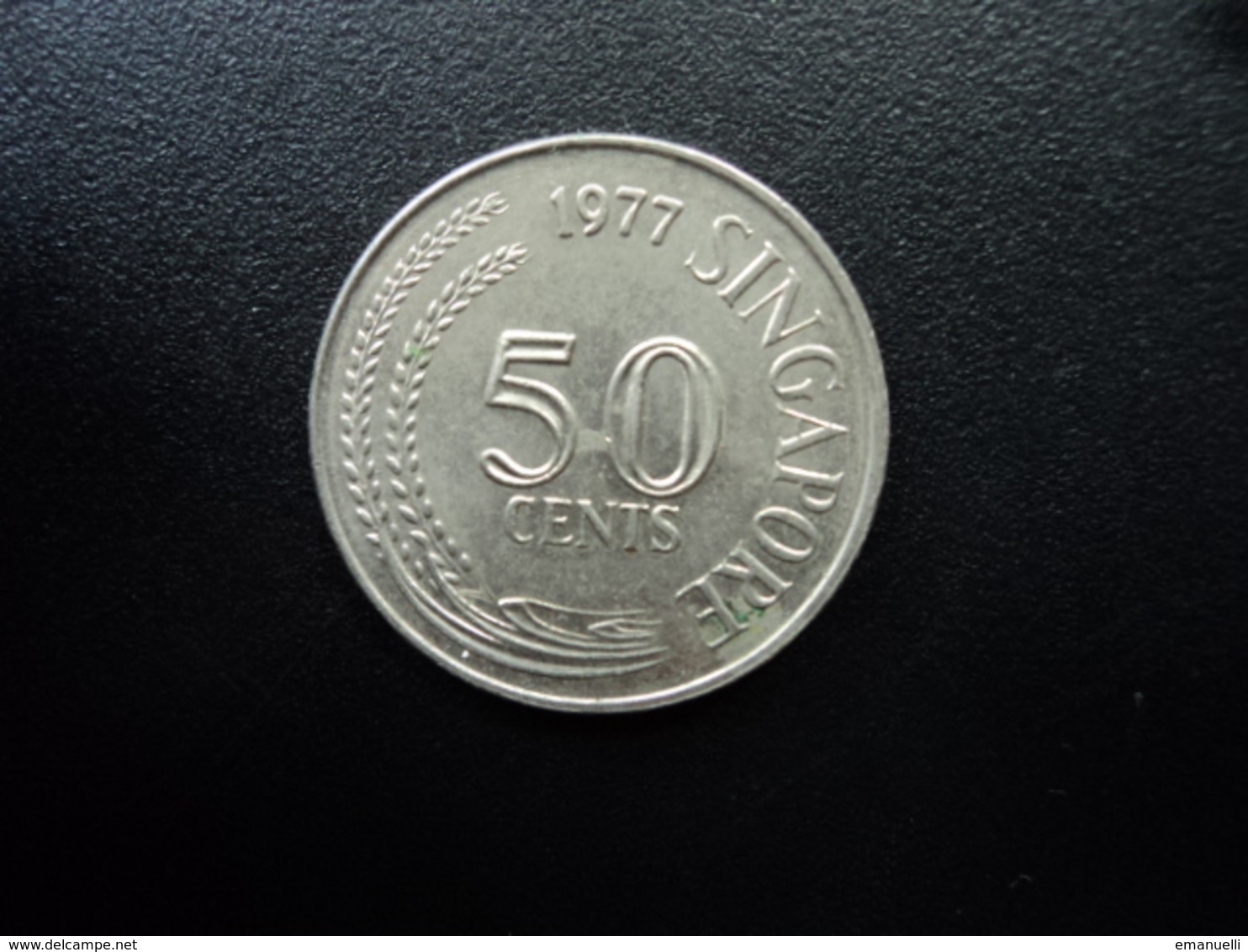 SINGAPOUR : 50 CENTS    1977    KM 5      SUP - Singapour