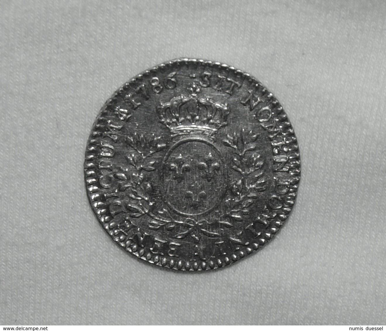 Silber/Silver France/Frankreich Louis XVI Aux Branches D'olivier , 1786 A, 1/10 Ecu/12 Sols Pfr/MS - 1774-1791 Lodewijjk XVI