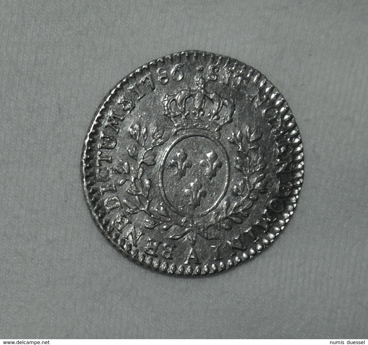 Silber/Silver France/Frankreich Louis XVI Aux Branches D'olivier , 1786 A, 1/10 Ecu/12 Sols Pfr/MS - 1774-1791 Louis XVI
