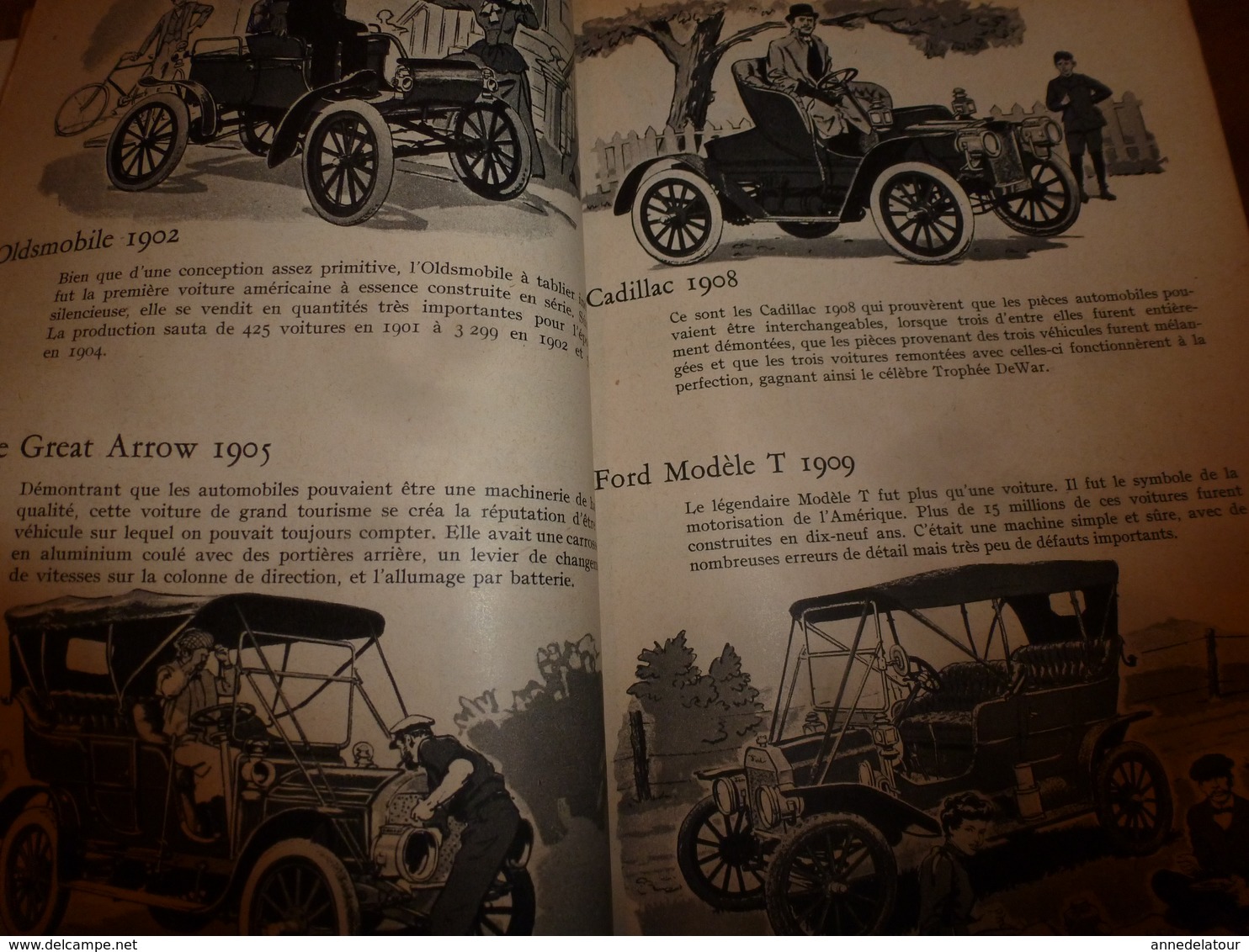 1958 MÉCANIQUE POPULAIRE: Les automobiles de 1800 à 1900 ( Ford,Thunderbird,Cadillac,Oldsmobile,Essex,Packard,etc)