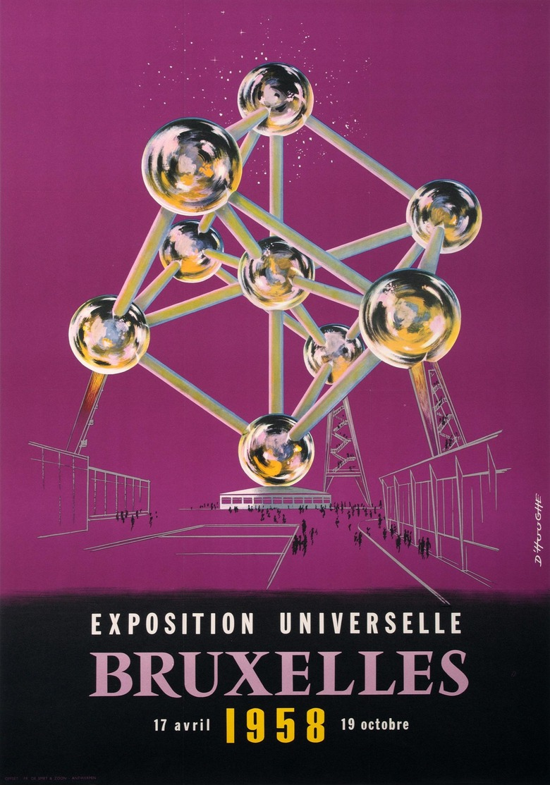 Belgian Exposition Postcard Bruxelles 1958 - Reproduction - Advertising