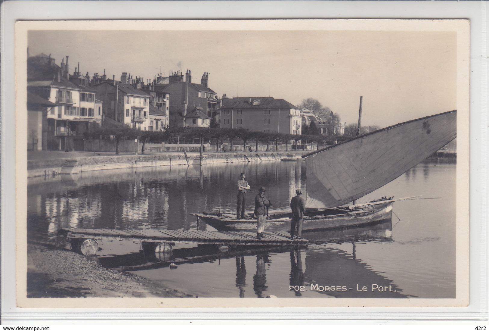 MORGES - LE PORT - BATEAU ET ANIMATION - N/C - Morges