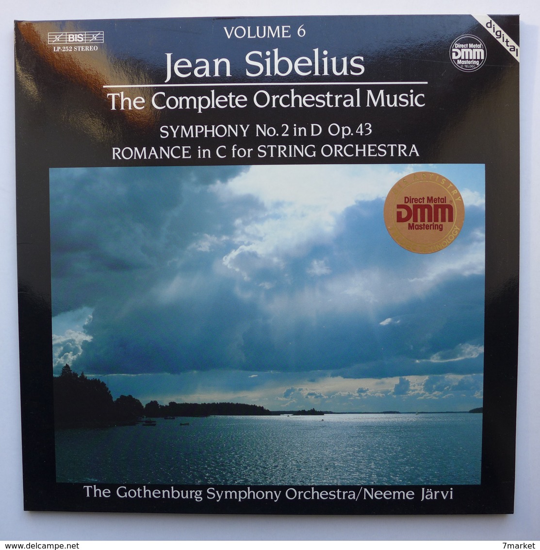 LP/ Sibelius -  The Complete Orchestral Music - Volume 6. Symphony N°2 In D Op.43  Romance In C For String Orchestra - Classique
