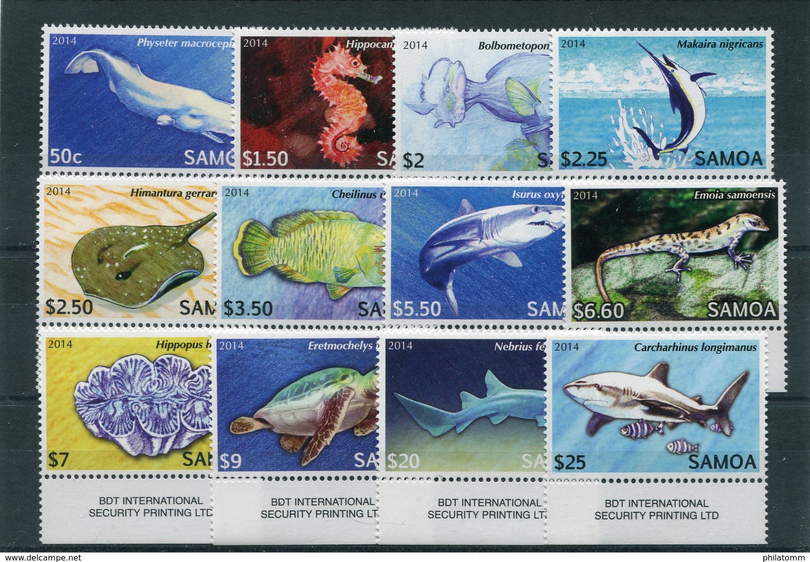 Samoa - Mi.Nr. 1144 / 1155 - "Einheimische Tiere" ** / MNH (aus Dem Jahr 2014) - Samoa (Staat)