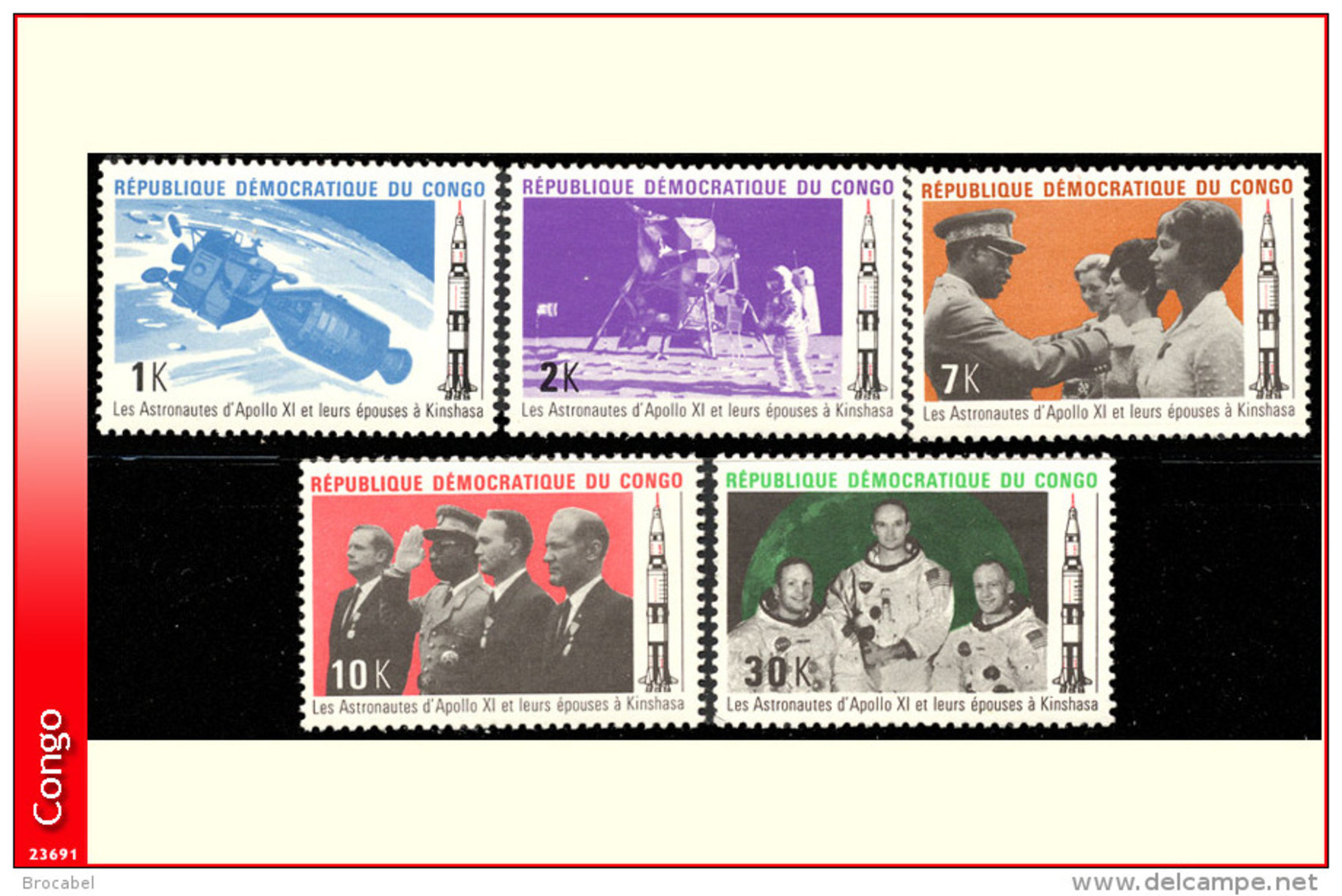 Congo 0748 /52**  Astronautes MNH - Neufs