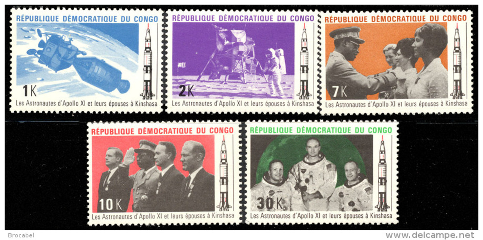 Congo 0748 /52**  Astronautes MNH - Nuovi