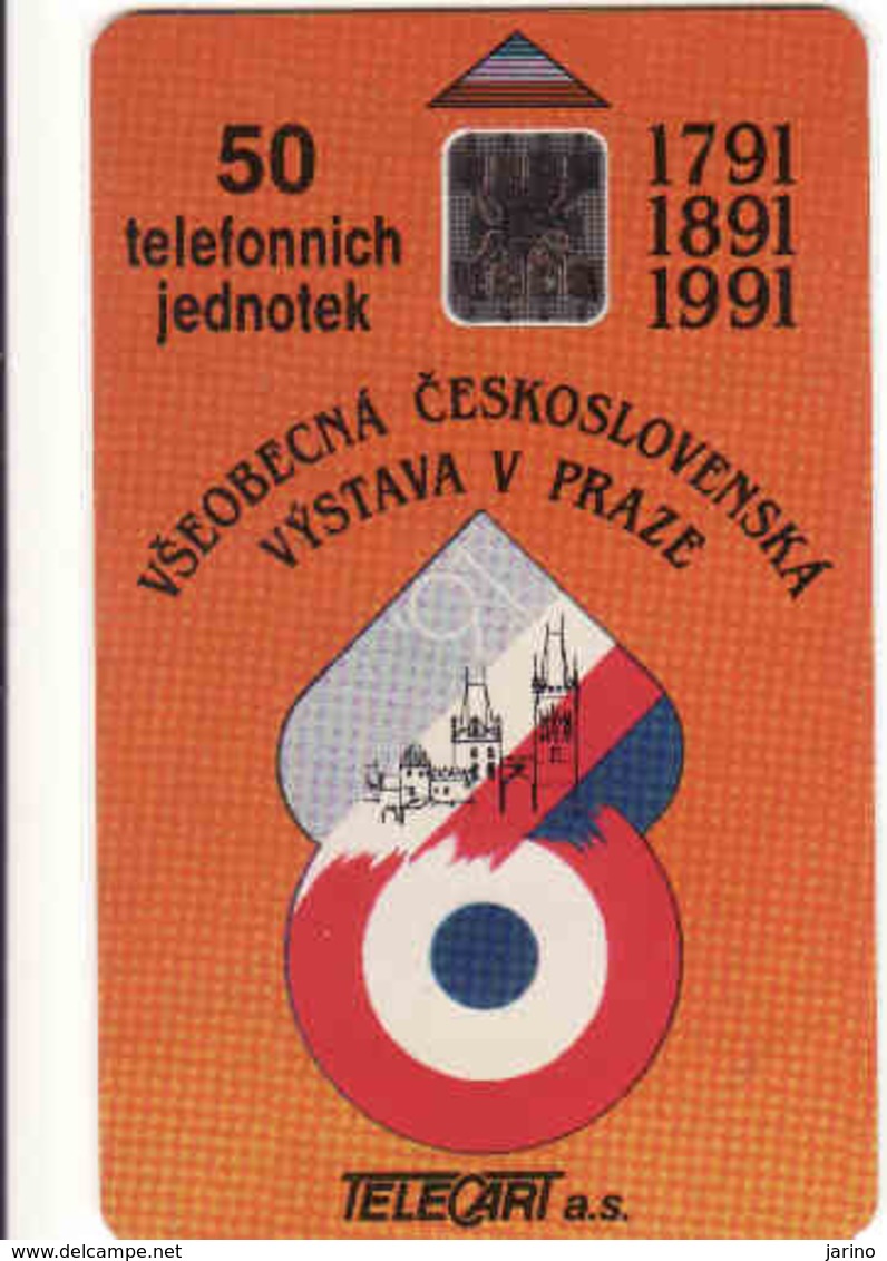 Czechoslovakia 1991 Exposition Prague 1991, 50 Units, Nr. 11/91 SL 5, - Tchécoslovaquie