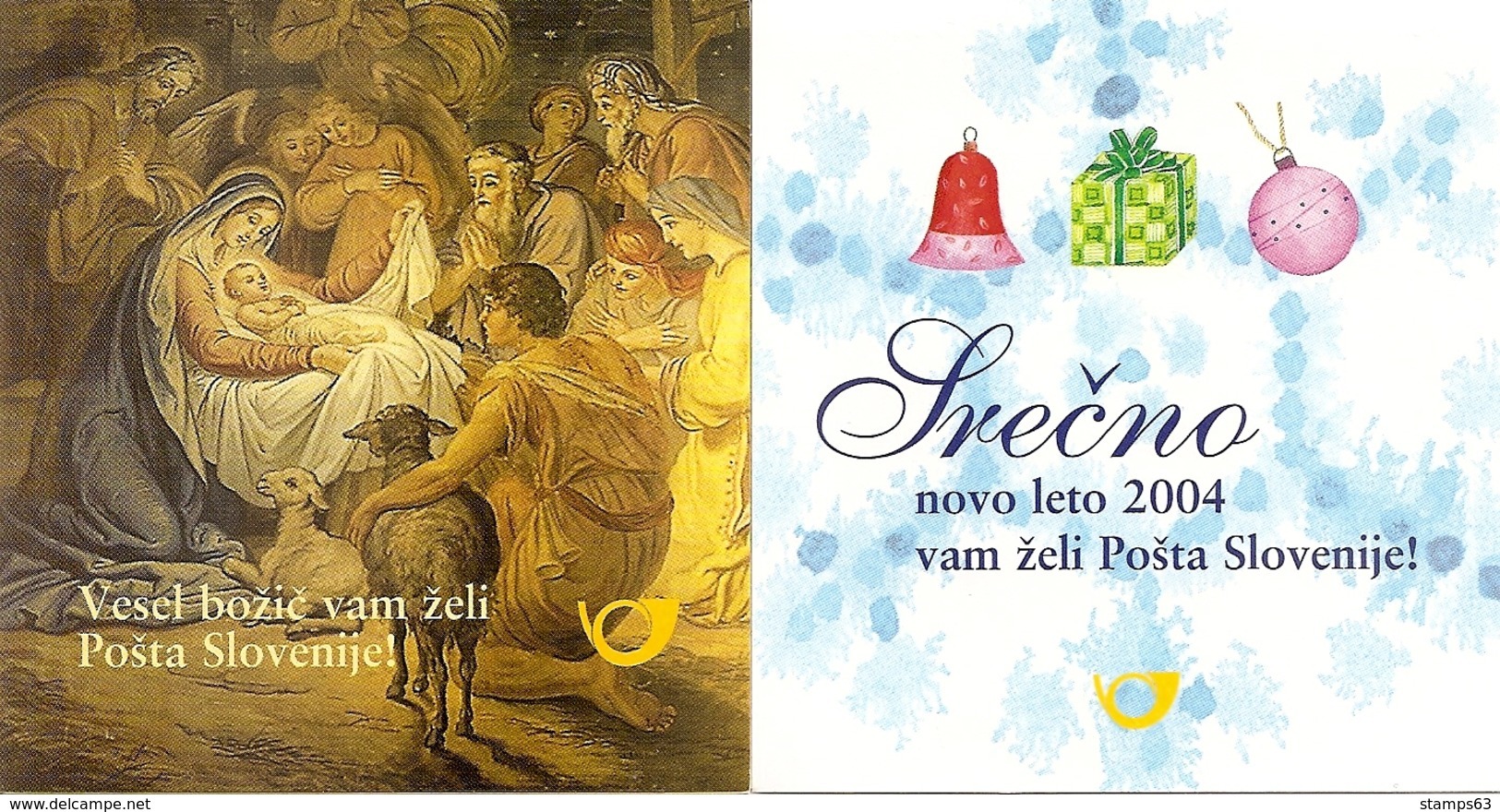 SLOVENIA, 2003, Booklet 22/23, Christmas / New Year - Slowenien