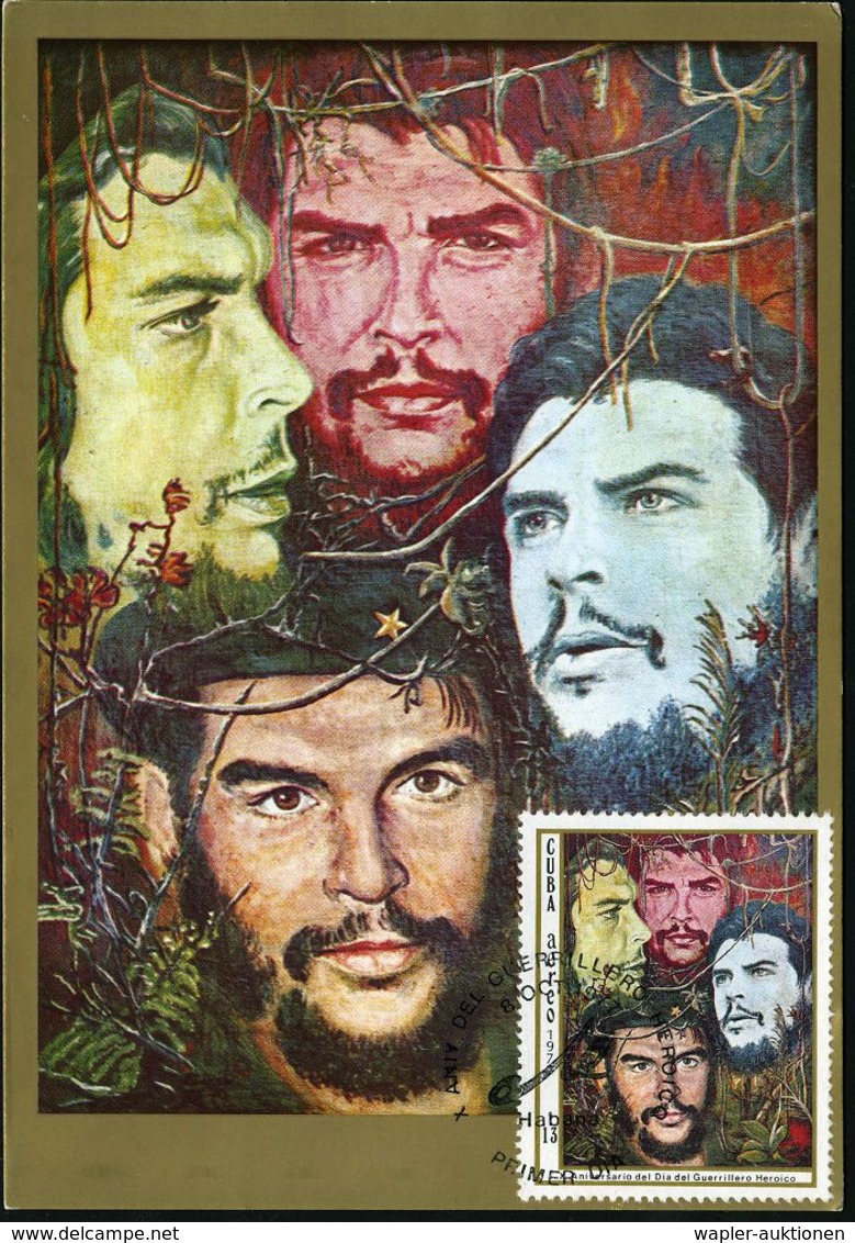 CUBA 1977 (8.10.) 13 C. "10 Jahre Tag Des Heroischen Guerillakämpfers" = Ernesto Che Guevara (= US-Lieblingsfeind  V O R - Otros & Sin Clasificación