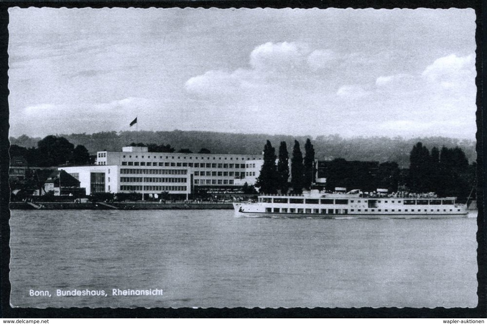 53 BONN 9/ BUNDES-HAUS 1968 (11.7.) HWSt = Bundeshaus Ohne UB Klar Auf BiP 20 Pf. Lorsch, Bedarf Mit Viel Text! + Faksim - Monuments