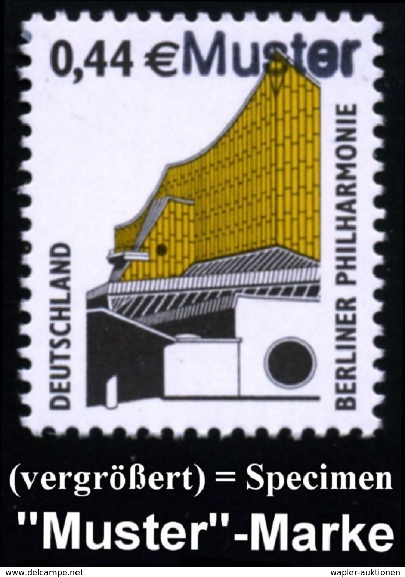 B.R.D. 2002 (Dez.) Bauwerke, 44 C. Philharmonie (Berlin), 45 C. Tönninger Packhaus U. 55 C. Alte Oper (Frankfurt/M.) Je  - Monumentos