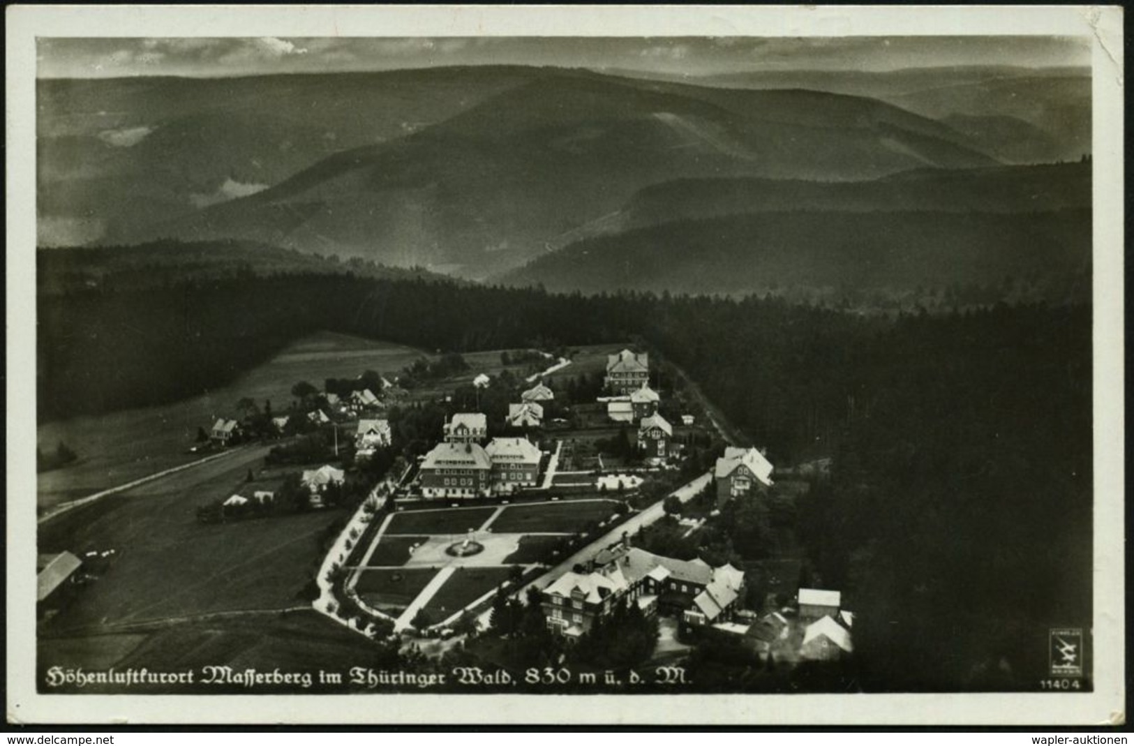 MASSERBERG/ (THÜRING.)/ Kraftposten Nach Eisfeld-Katzhütte..Schleusingen 1938 (10.8.) HWSt Klar Auf S/w.-Foto-Ak.: Masse - Voitures