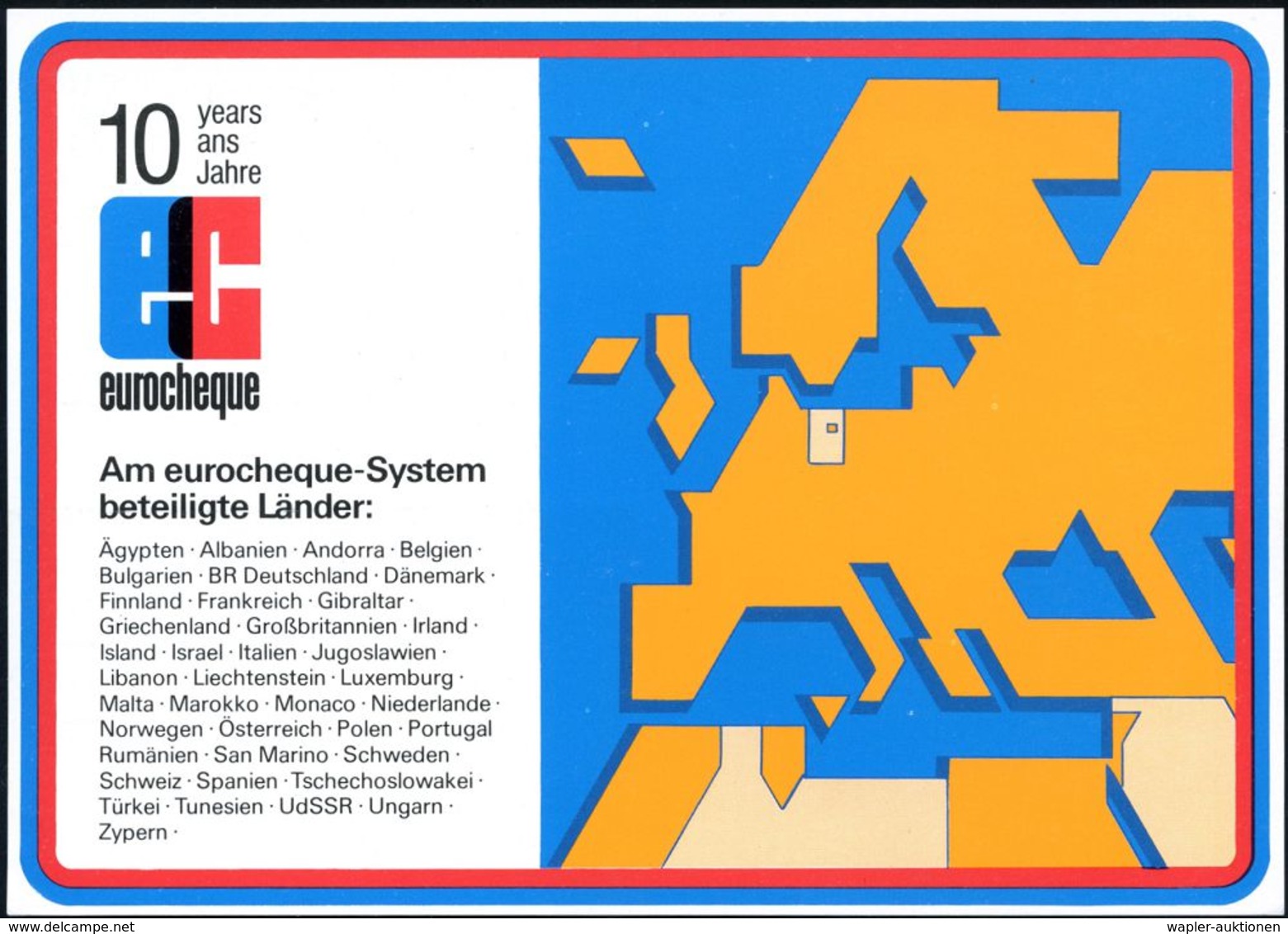 8000 MÜNCHEN 2/ 10 Jahre../ Ec/ Eurocheque 1978 (12.5.) SSt Auf PP 40 Pf. Burgen, Grün: 10 Jahre Eurocheque.. = Europa-K - Zonder Classificatie