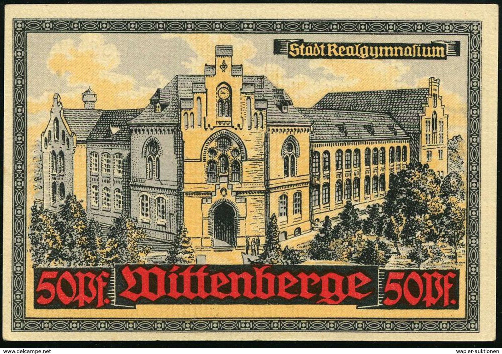 Wittenberge 1921 5 Verschied. Inflations-Notgeldscheine M. Diversen Sehenswürdigkeiten (Bauwerke) Alle Bankfrisch - 30jä - Non Classés