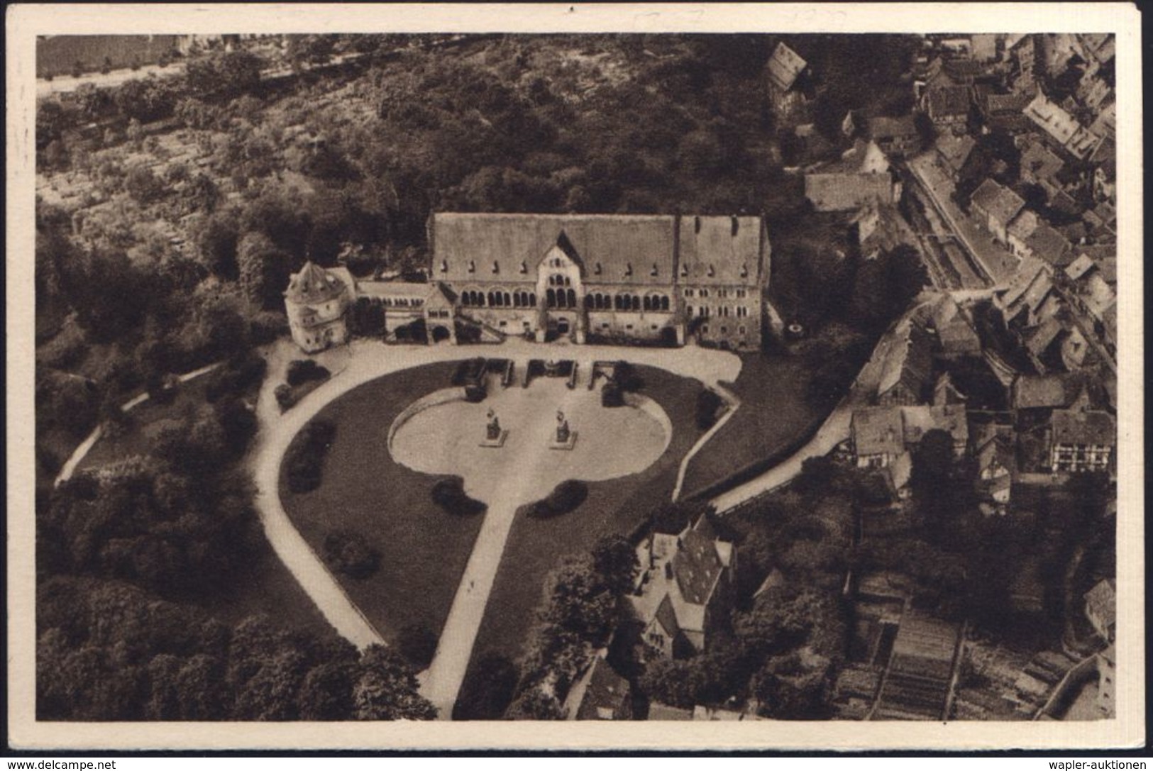 Goslar 1935 (Aug.) 6 Pf. BiP WHW-Lotterie , Grün : Ottonischen Kaiserpfalz Von Heinrich I. Gegr., Unter Heinrich III. Ge - Autres & Non Classés