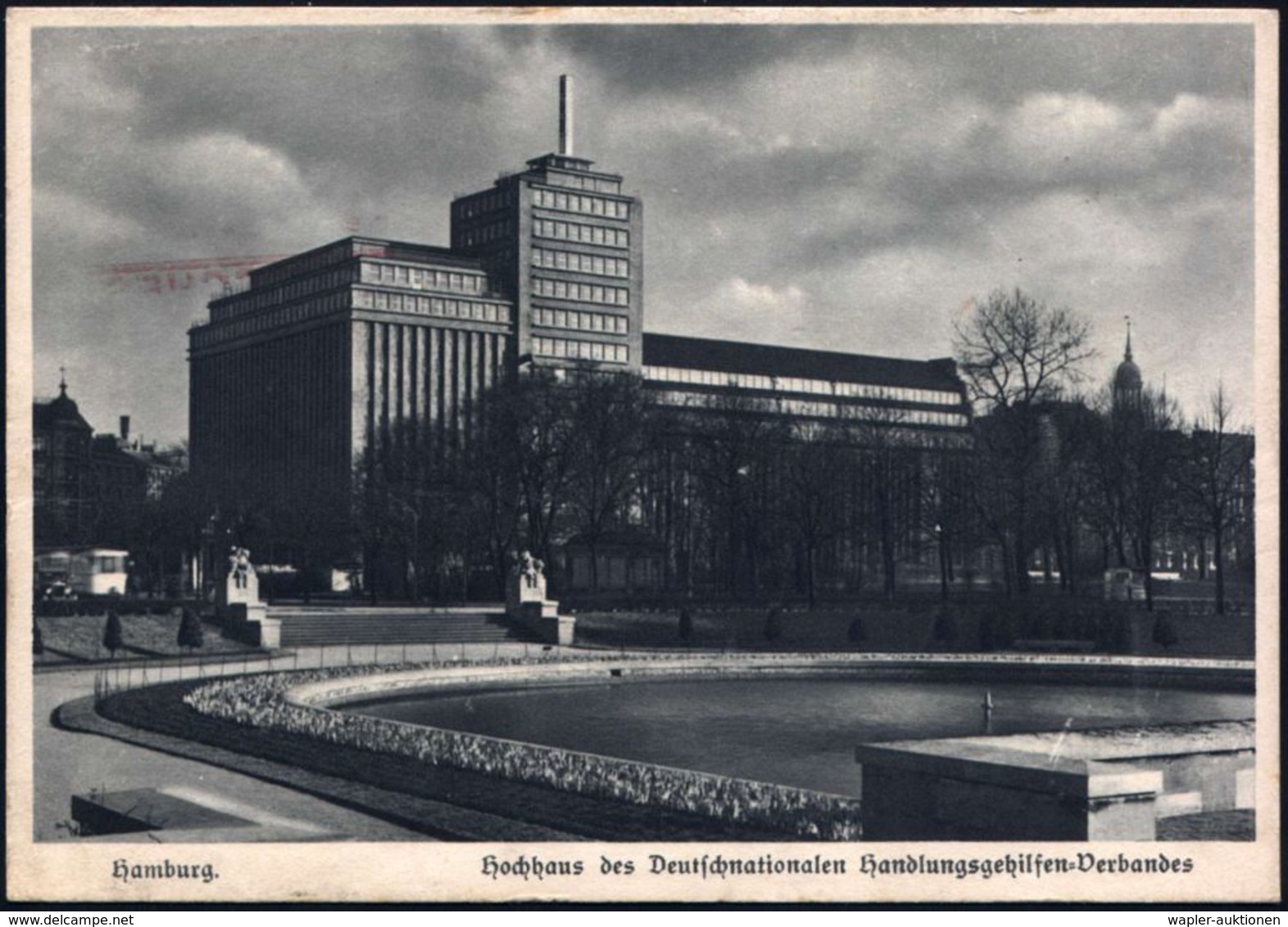 HAMBURG/ 36/ Hochhaus/ Am Holstenwall 1931 (21.5.) AFS  Des D.H.V.= Deutschnat. Handlungsgehilfen-Verband (Angestellten- - Otros & Sin Clasificación