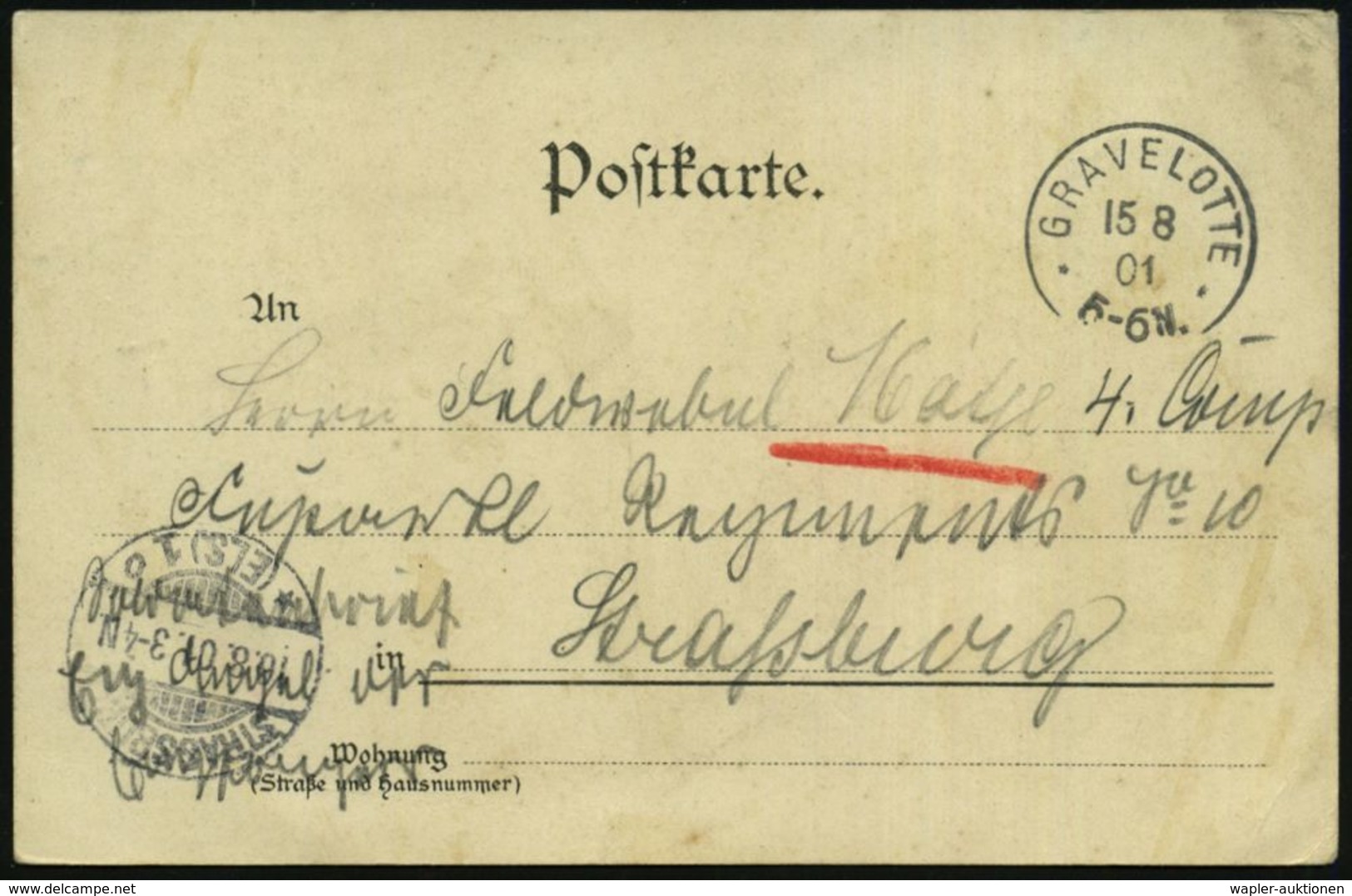 GRAVELOTTE/ ** 1901 (15.8.) 1K Auf S/w.-Foto-Ak.: Gruss Vom Schlachtfelde 1870-71 = Denkmal 8. Jäger-Btl. , Portofreie S - Autres & Non Classés