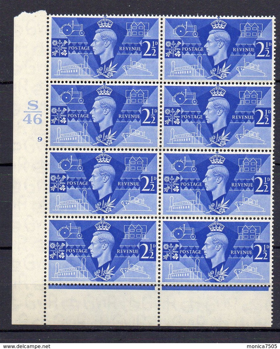 GRANDE- BRETAGNE ( POSTE  ) : Y&T N°  235  X  8  TIMBRES  NEUFS  SANS  TRACE  DE  CHARNIERE . - Ungebraucht