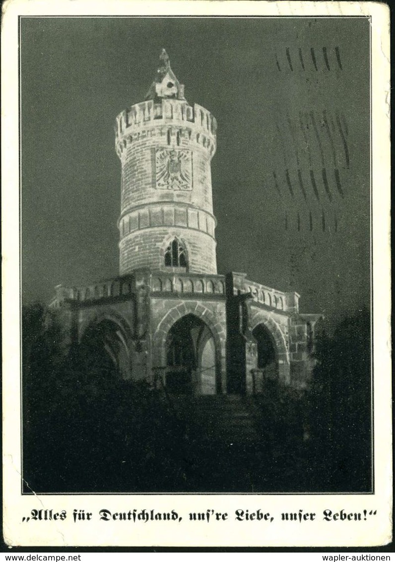 SAARGEBIET 1935 (13.1.) MWSt: SAARBRÜCKEN 2/heute/Volksabstimmung + 6 Wellen Rechts, 40 C. Volksabstimmung Etc., S/w.-Pr - Autres & Non Classés