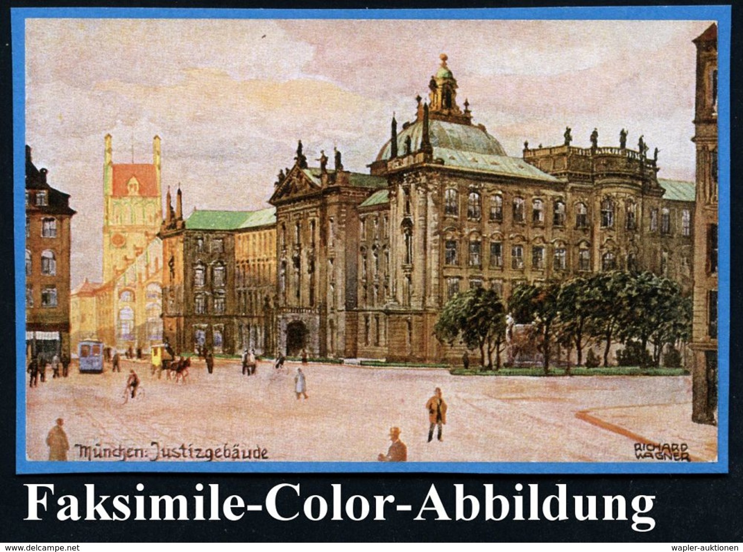 MÜNCHEN 35/ */ * A/ */ Justizpalast 1921 (12.11.) 2K Auf Dienst "Bayern Abschied" 60 Pf. U. 70 Pf. Auf Dienst-Bf.: Amtsg - Autres & Non Classés