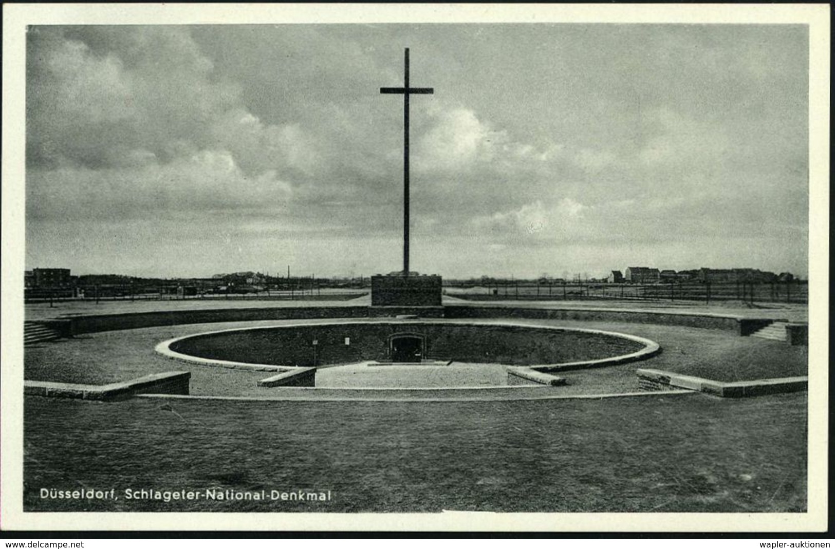 DÜSSELDORF/ F/ REICHS-AUSSTELLUNG/ Schaffendes Volk 1937 (31.8.) SSt Auf S/w.-Foto-Ak.: Schlageter-National-Denkmal (ver - Autres & Non Classés