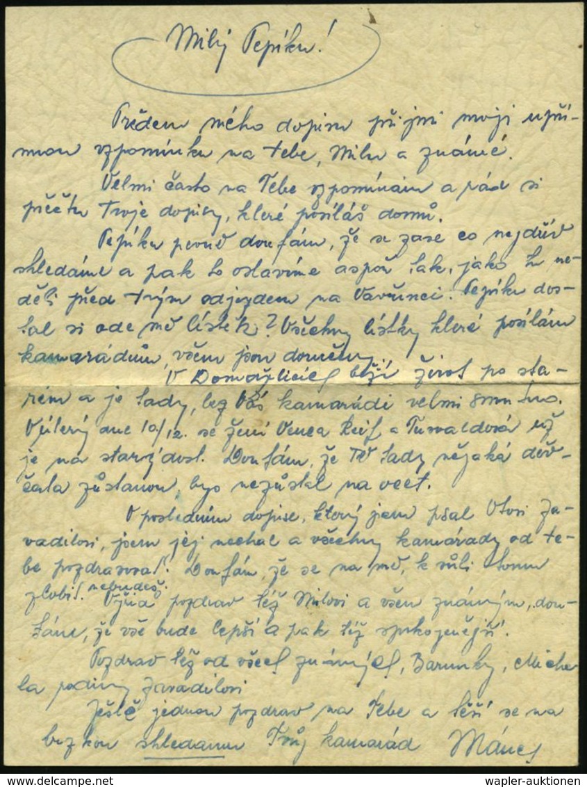 Ebrach/ Opf. 1940 (9.12.) Zensur-Beleg Aus Saaz, 2L: Der Ermittlungsrichter/des  V O L K S G E R I C H T S H O F E S + H - Altri & Non Classificati