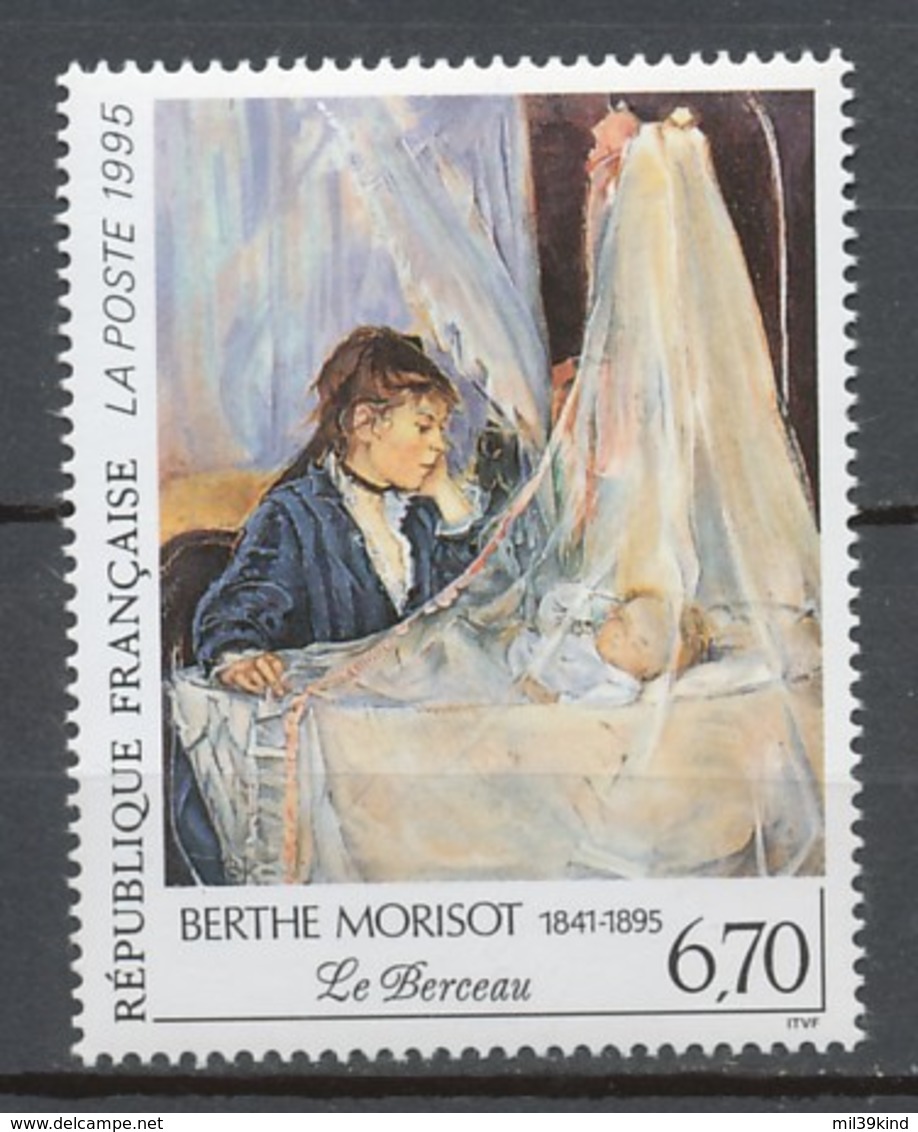 TIMBRE - FRANCE - 1995 Berthe Morisot Le Berceau NR 2972 Neuf** - Neufs