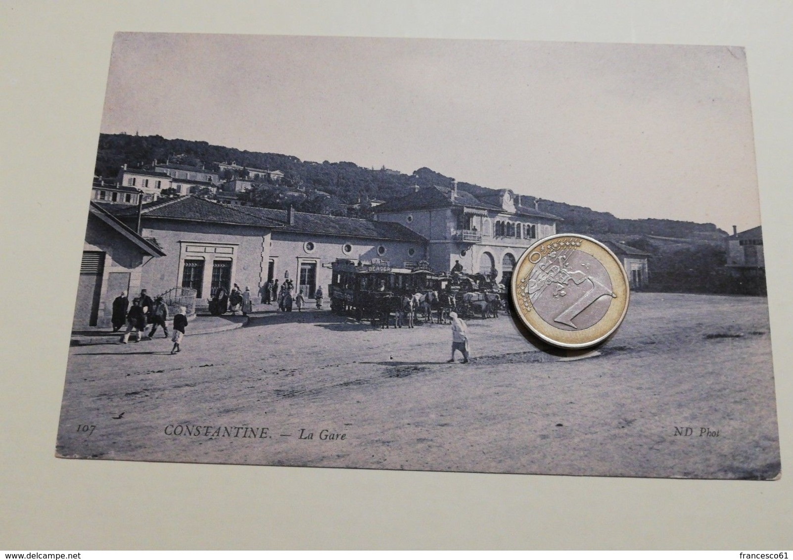 2567) ALGERIA COSTANTINE Stazione Gare Ferroviaria 1906 VIAGGIATA - Altri & Non Classificati