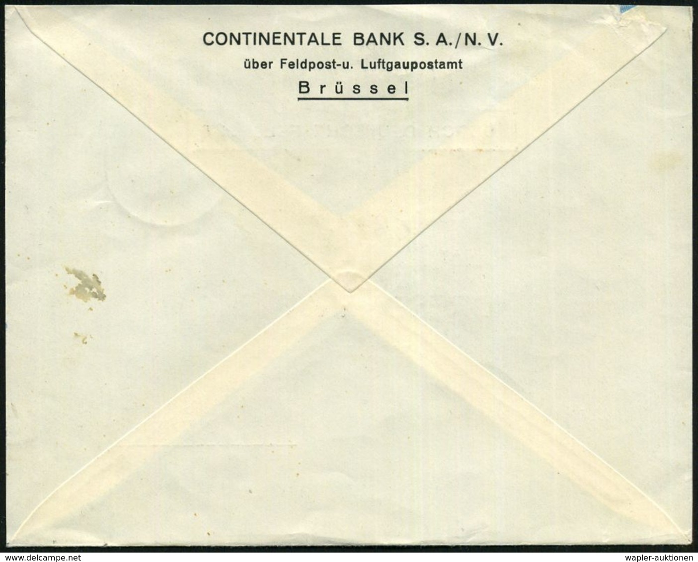 DT.BES.BELGIEN 1942 (11.7.) 1K: FELDPOST/d/--- Auf EF 12 Pf. Hitler Auf Firmen-Bf.: DURCH DEUTSCHE FELDPOST, Rs. Abs.: C - Guerre Mondiale (Seconde)