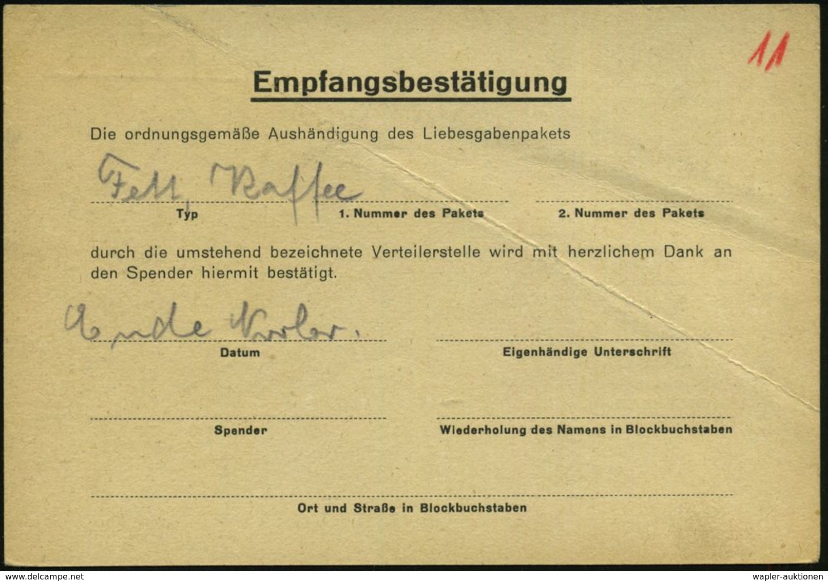 BERLIN-CHARLOTTENBURG 2/ Bl 1949 (15.3.) Aptierter PFS 6 Pf. = NS-Adler U. Hakenkreuz Entfernt (Dü.230) Klar Gest. OSMOS - 2. Weltkrieg