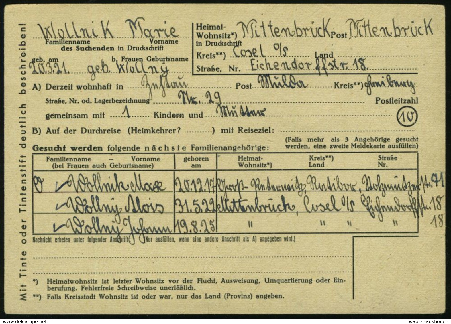 ZETHAU/ A/ über/ FREIBERG (SACHS) 2 1945 (29.10.) 2K-Steg = PSt. I + Schw. 1L: Gebühr Bezahlt, Frankierte Dienst-Kt.: Su - Autres & Non Classés