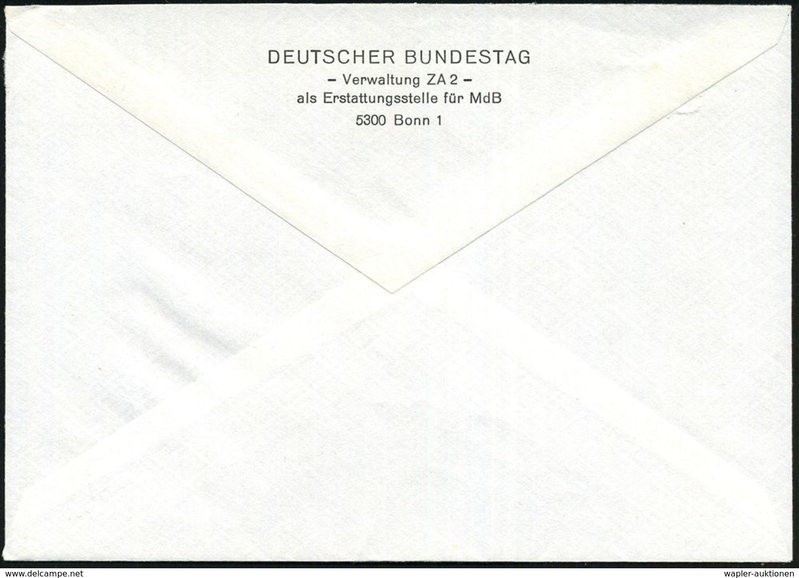 5300 BONN 12/ DEUTSCHER BUNDESTAG 1983 (9.3.) AFS = Hauspostamt Bundestag (Abb.: "Langer Eugen" U. Bundestag) Rs. Abs.-V - Otros & Sin Clasificación