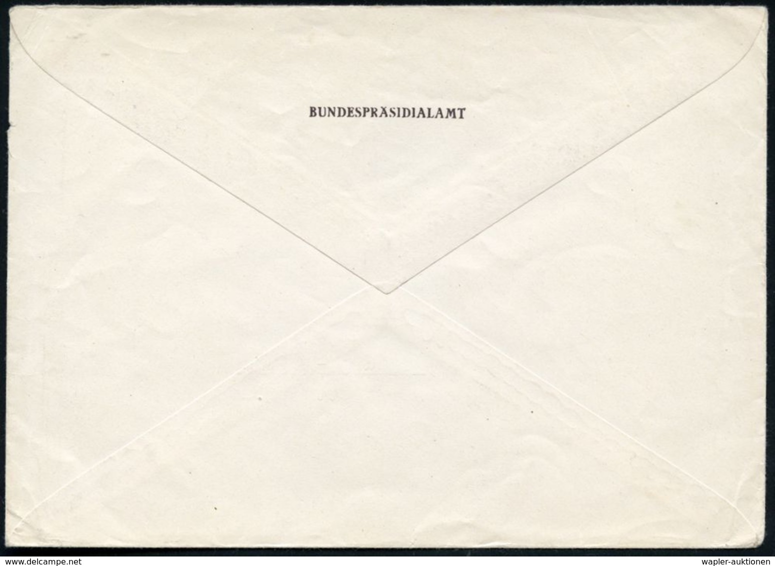 (22c) BONN 1/ Bundespräsidialamt.. 1954 (30.9.) AFS , Rs. Abs.-Vordr.: BUNDESPRÄSIDIALAMT (Präsident = Theodor Heuss, FD - Autres & Non Classés