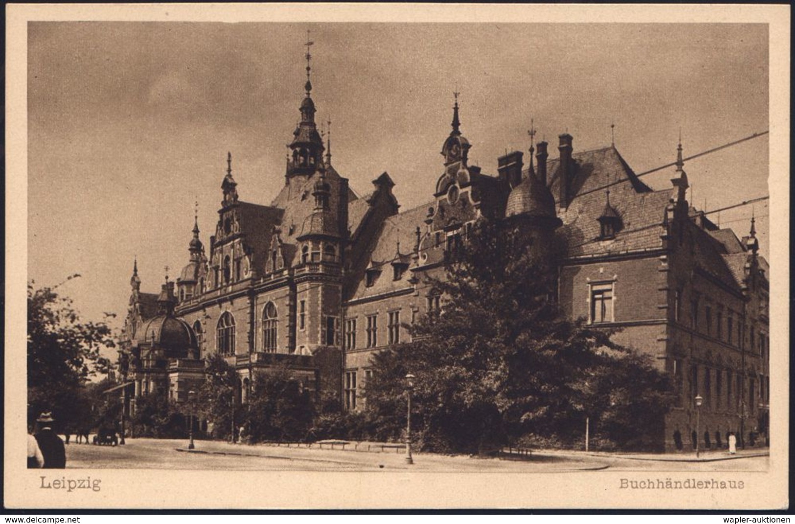 Leipzig 1925 PP 5 Pf. Adler: Buchhändlerhaus (gestiftet Von Der Papierfabrik Scheufelen) Ungebr., Selten!  (Mi.PP 81/F 5 - Non Classificati