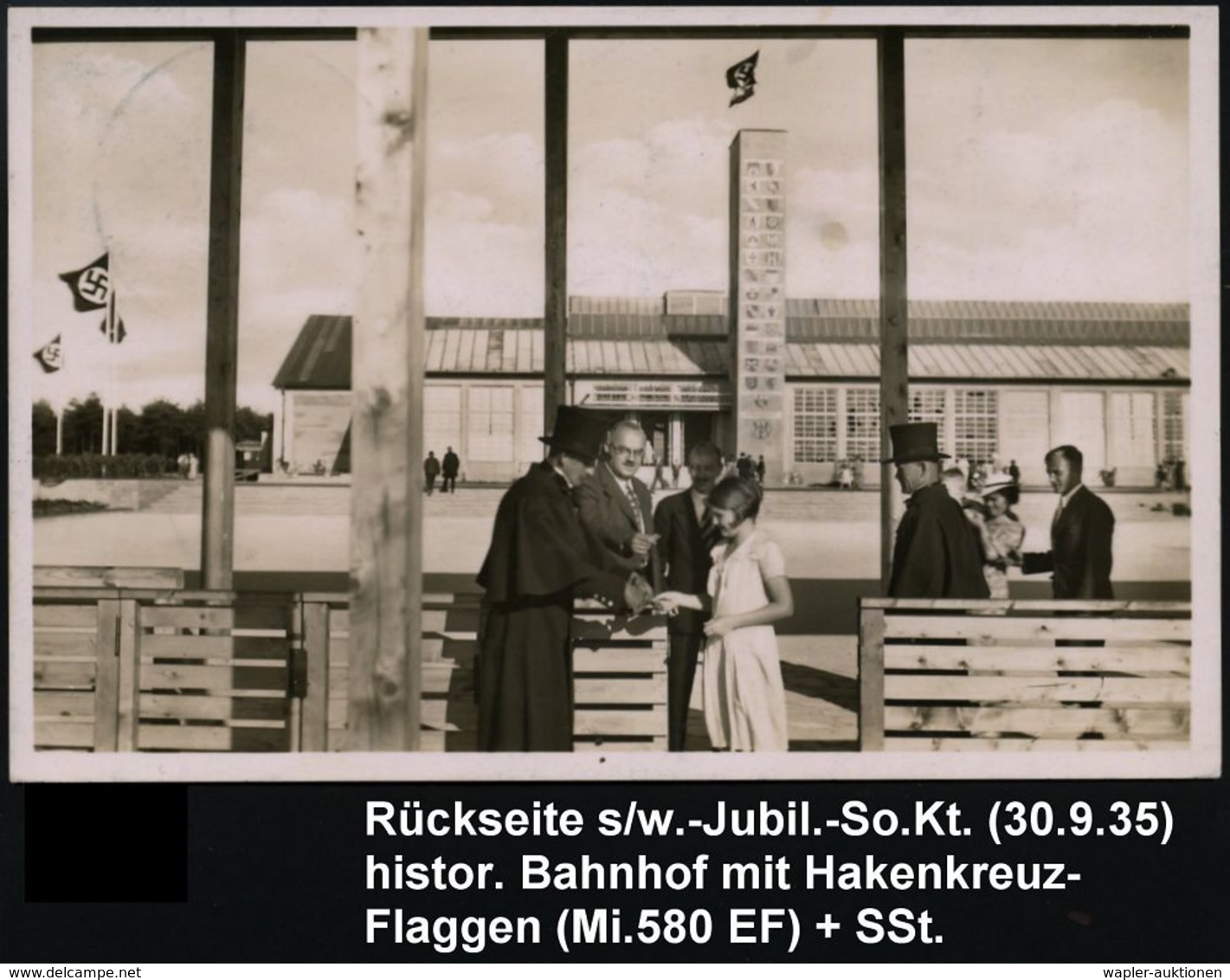 NÜRNBERG 2/ 100 JAHRE DT.EISENBAHNEN/ REICHSBAHN-/ AUSST. 1935 (30.9.) SSt Auf EF 6 Pf. "100 Jahre  Eisen-bahn" (Mi.580  - Trenes