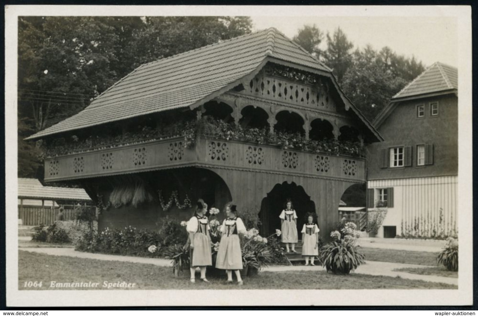 SCHWEIZ 1928 (Sept.) SSt: BERN/SAFFA/Schweiz.Ausst. Für Frauenarbeit Auf S/w.-Foto-Sonderkarte: Emmetaler Speicher, Beda - Ohne Zuordnung