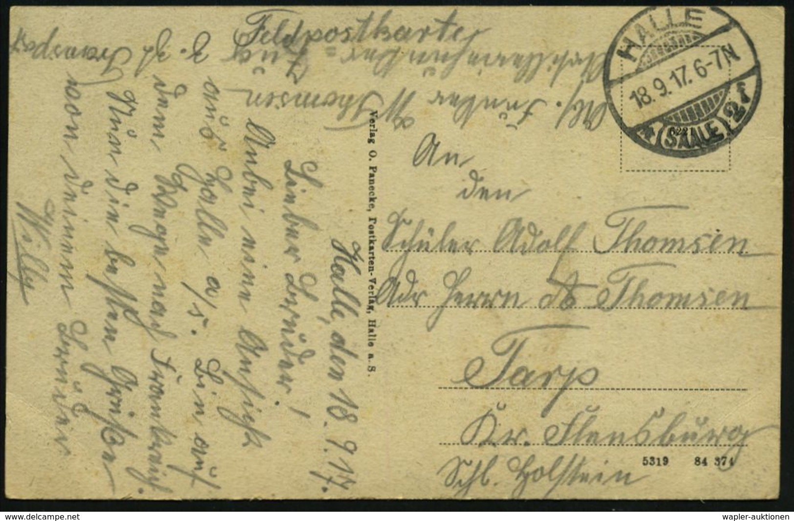 DEUTSCHES REICH 1917/18 9 Verschiedene Feldpost-Karten: Div. Funkerabt. 68 / Deutsche Feldpost 3 Bzw. 864 , Meist Aus Be - Non Classés
