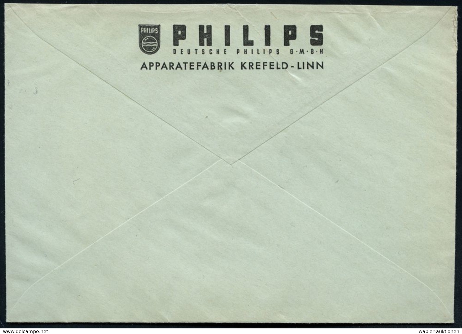 (22a) Krefeld-LINN/ PHILIPS/ DEUTSCHE PHILIPS GMBH 1960 (29.4.) AFS = Firmen-Logo , Rs. Motivgleicher Abs.-Vordruck, Fer - Non Classés