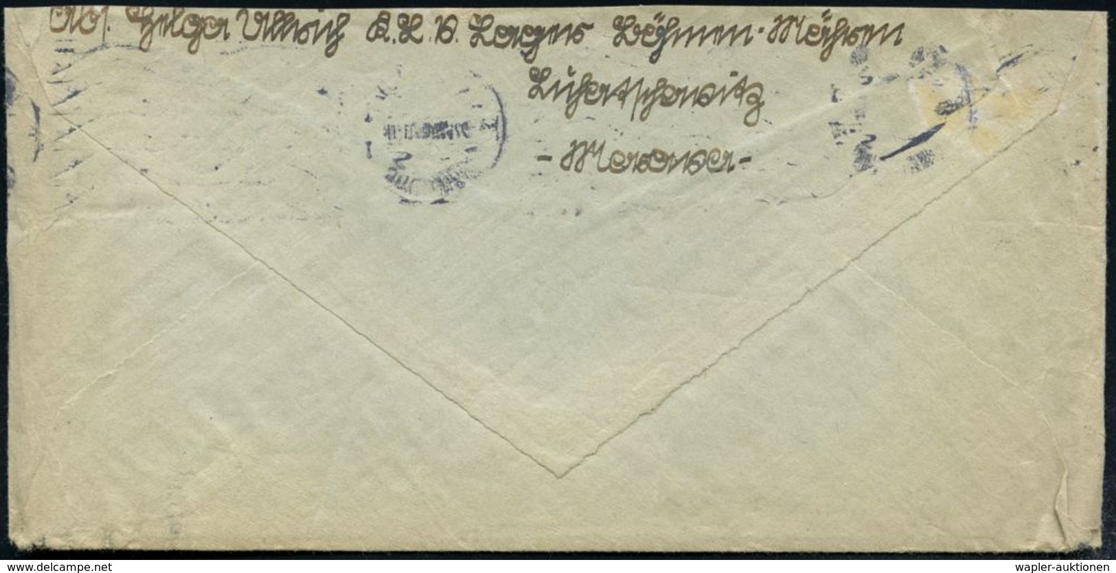 BÖHMEN & MÄHREN 1941 (2.7.) MaWellenSt.: LUHATSCHOWITZ/LUHACOVICE (teils Etw.undeutl.) + Roter Ra.4: Kinderland-verschic - Autres & Non Classés