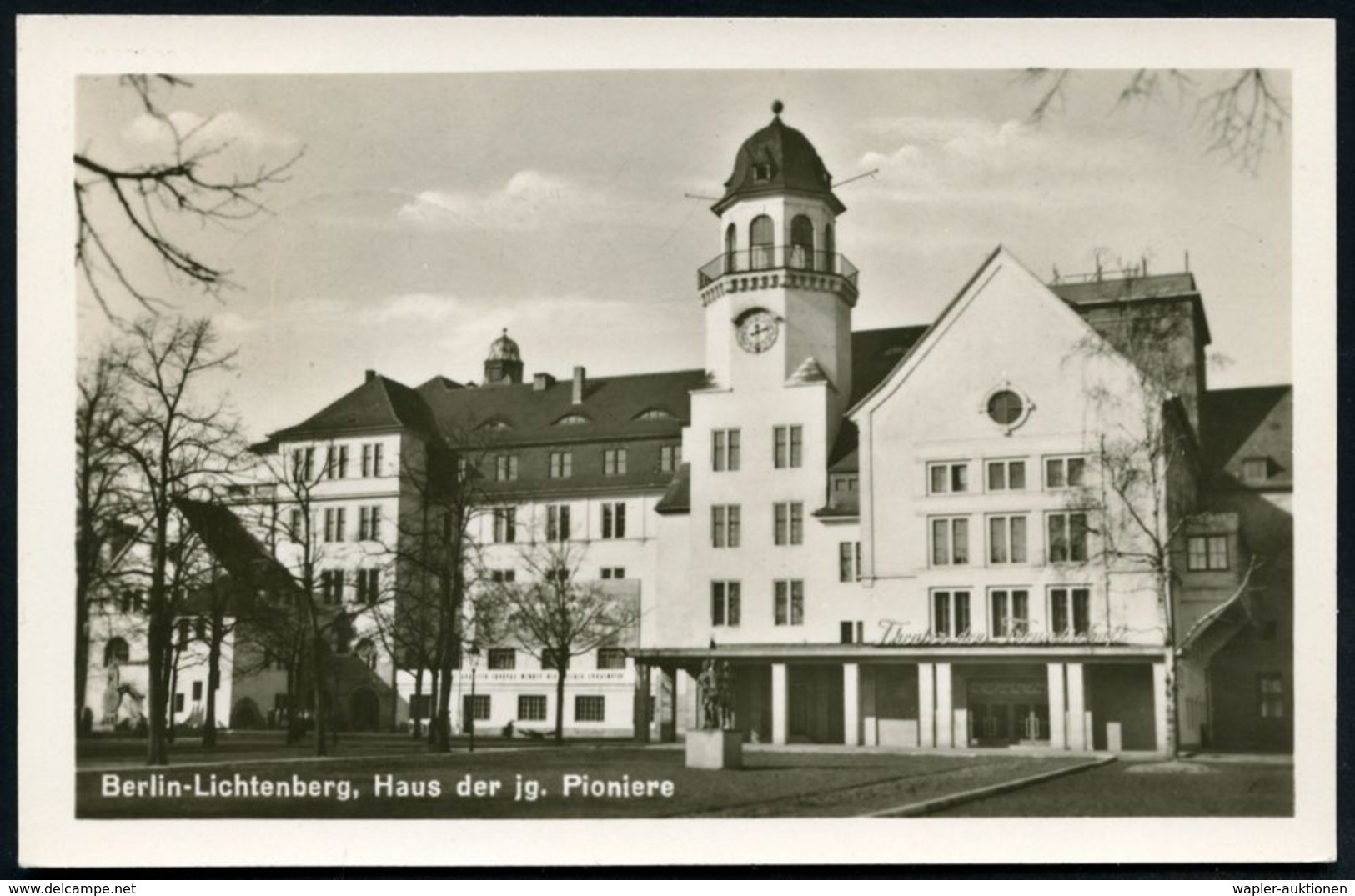 BERLIN-LICHTENBERG 1/ BRIEFMARKENBÖRSE/ Zentralhaus Der Jungen Pioniere 1957 (22.11.) SSt (stilis. Haus Der Jungen Pioni - Altri & Non Classificati
