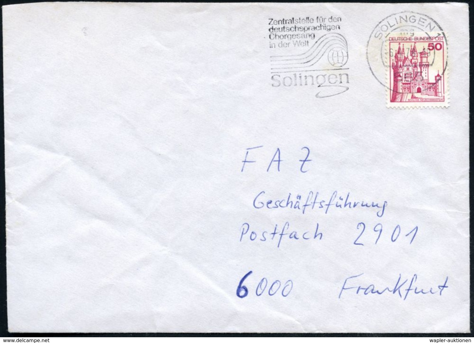 5650 SOLINGEN 1/ Bi #bzw.# Mg/ Zentralstelle Für Den/ Deutschsprachigen/ Chorgesang/ In Der Welt 1978 2 Verschiedene MWS - Musique