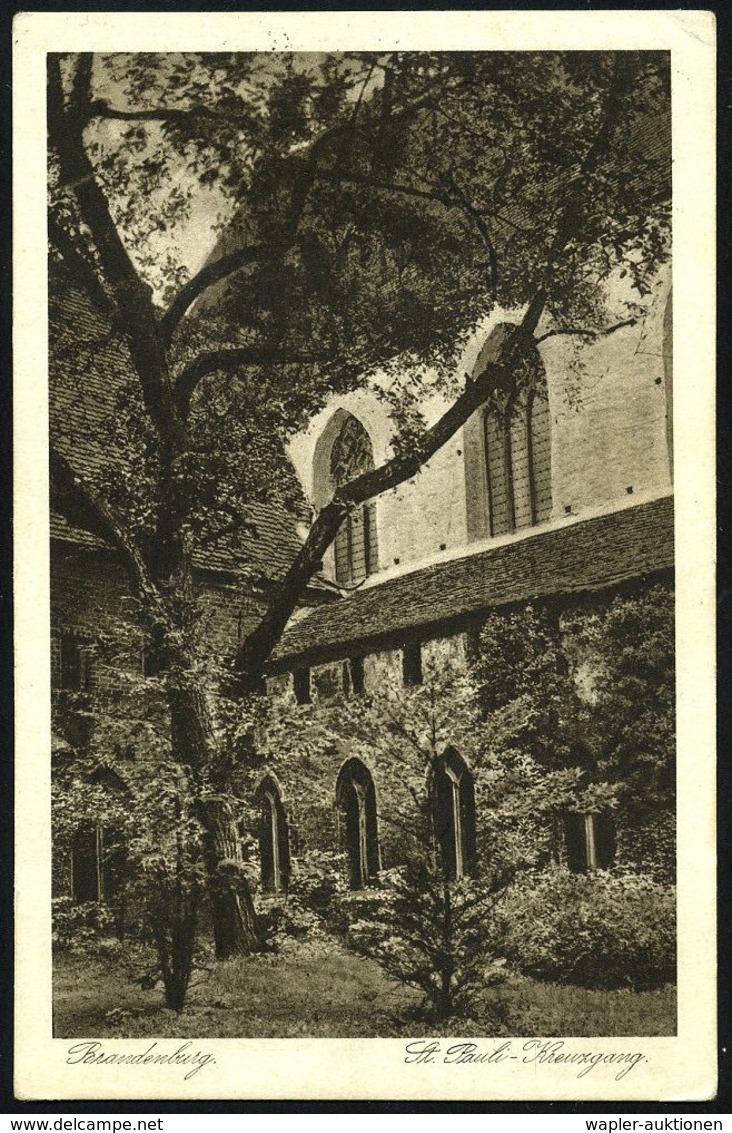 BRANDENBURG (HAVEL) 1/ B/ DIE TAUSENJÄHRIGE STADT 1930 (12.6.) Seltener HWSt = Roland , Klar Gest. S/w.-Foto-Ak.: St.Pau - Musik