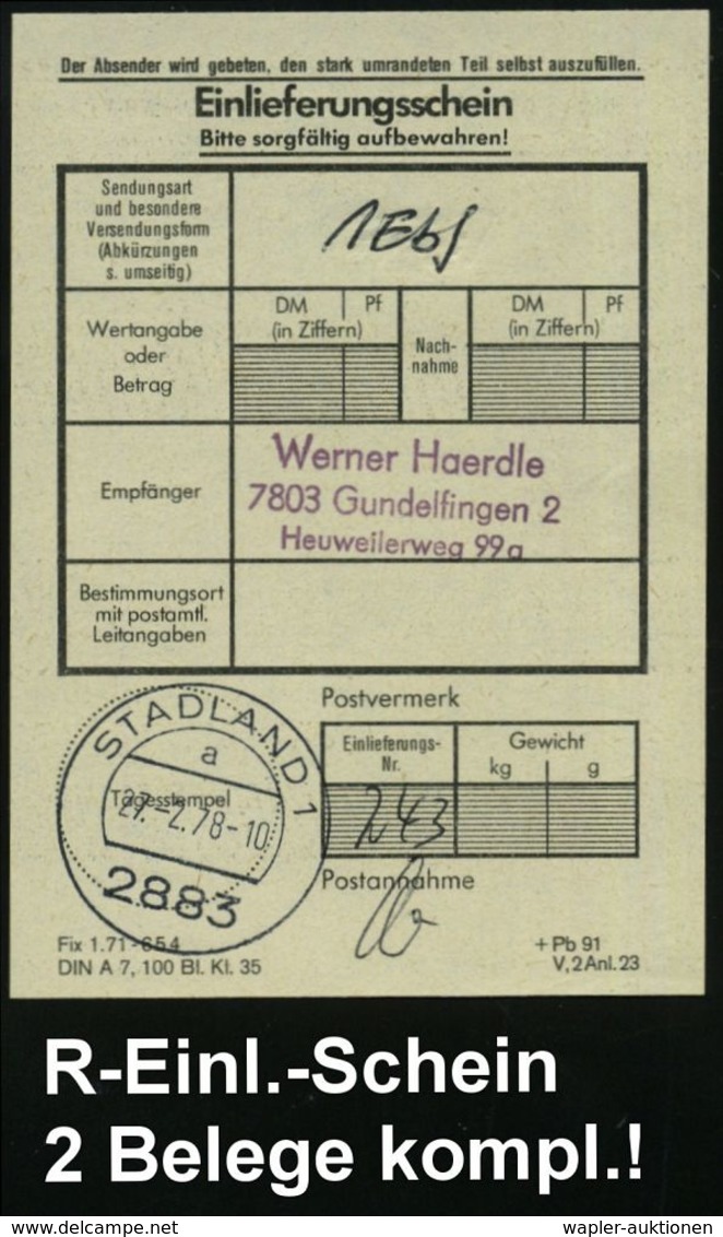 B.R.D. 1978 (27.2.) Literatur-Nobelpreis 3x 30 Pf. G. Hauptmann + 2x 50 Pf. H. Hesse, 1K + Provis. Apt. RZ: 2883 Stadlan - Prix Nobel