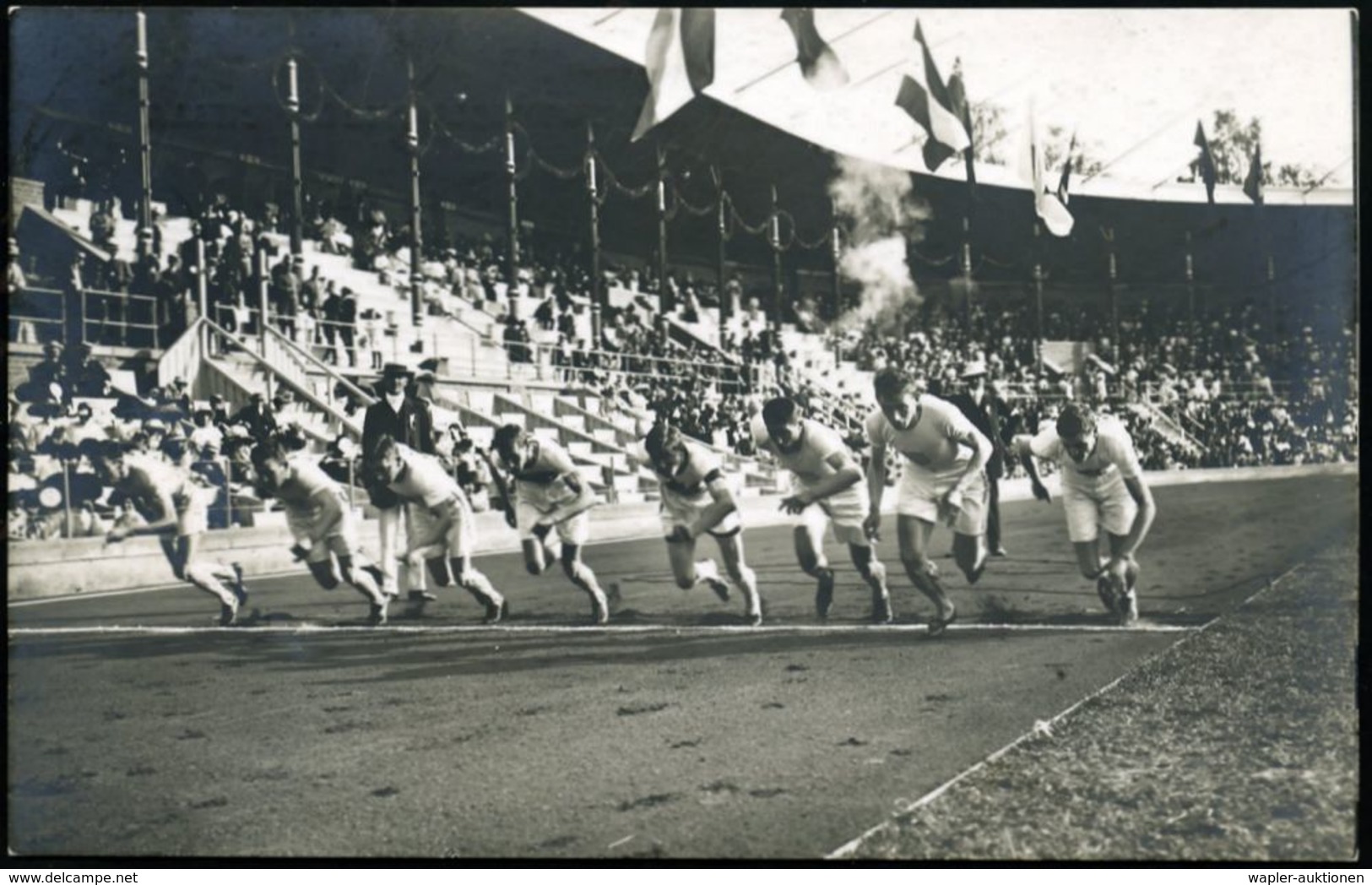SCHWEDEN 1912 Amtl. Olympia-Foto-Ak. Nr.114: Start 800 M Lauf, Finale Der Männer , Ungebr. (Granbergs Verlag) - - Summer 1912: Stockholm