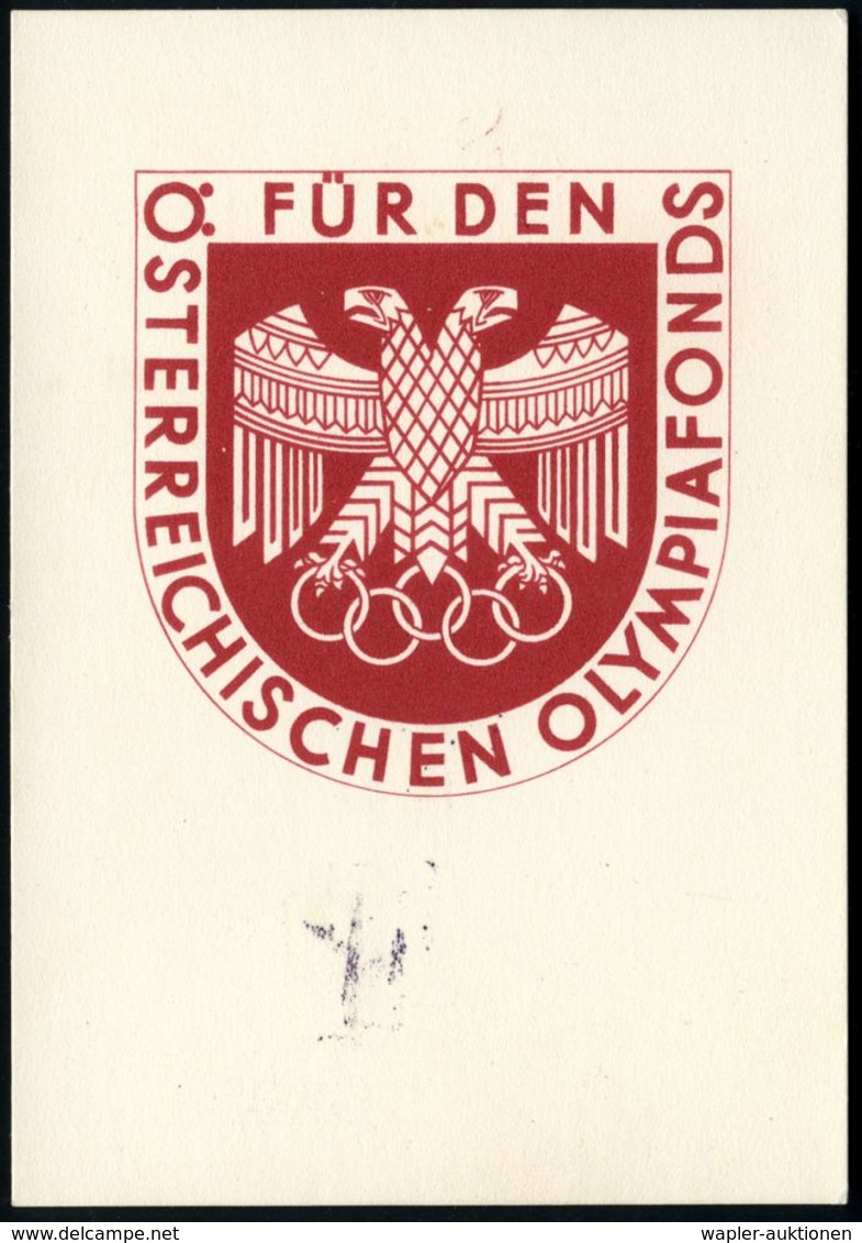 ÖSTERREICH 1936 (22.2.) Viol. SSt: INNSBRUCK/FIS-/WETT-/KÄMPFE (Skispringer) Auf Passender EF 12 Gr. FIS-Wettkämpfe Auf  - Ete 1936: Berlin