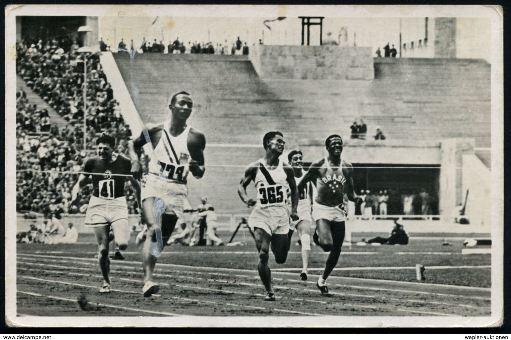 BERLIN N 4/ Ai/ Olympische Spiele/ Berlin 1.-16.August 1936 (9.8.) MWSt (Brandenbg. Tor Etc.) Auf Amtl. S/w.-Foto-Ak.: J - Ete 1936: Berlin